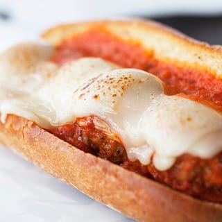 Meatball Parmigiana Sub