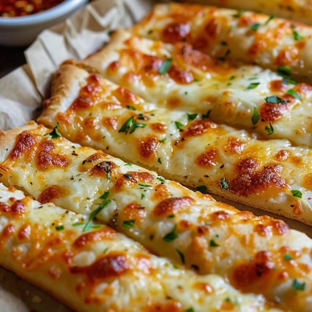 Pepperoni Cheese Bread Sticks.