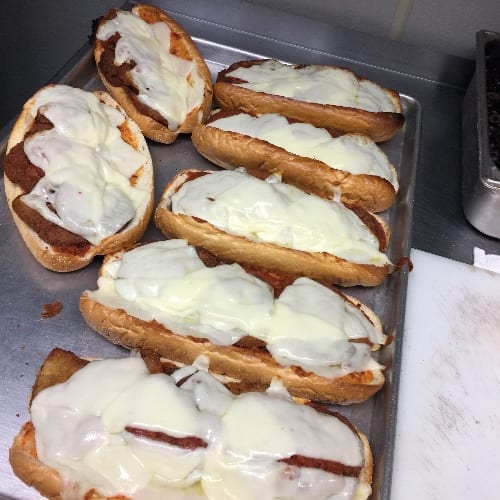 Eggplant Parmigiana Sub.