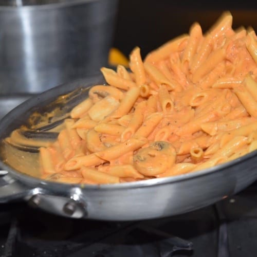 Pasta w/Pink Sauce.