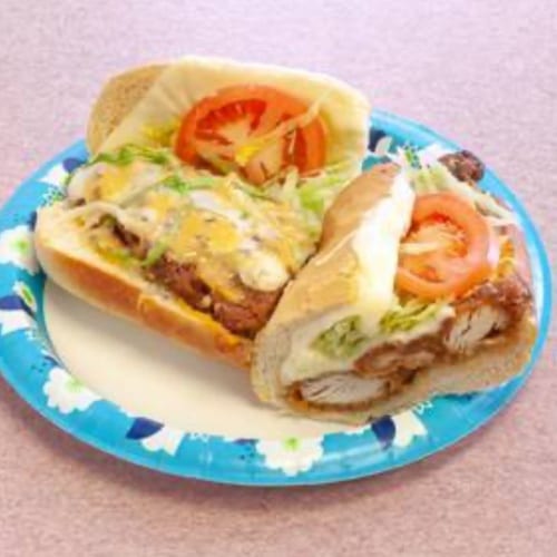 Cheesy Garlic Chicken Sub.