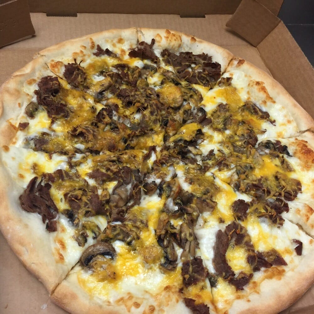 Cheese Steak Pizza.