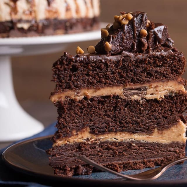 Peanut Butter Blast Extreme Cake.