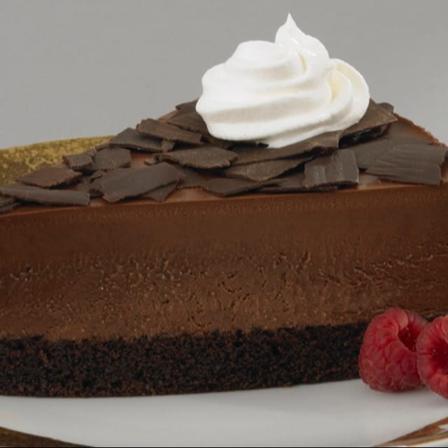 Belgian Chocolate Mousse Cake.