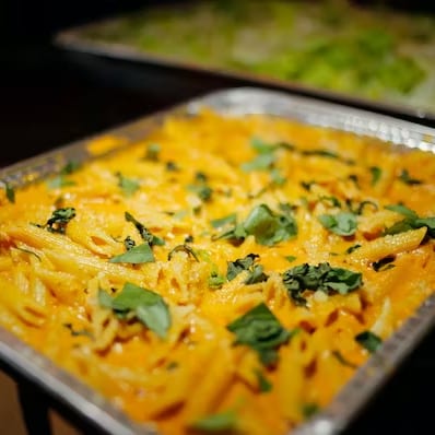 Penne Ai Funghi Con Pollo.
