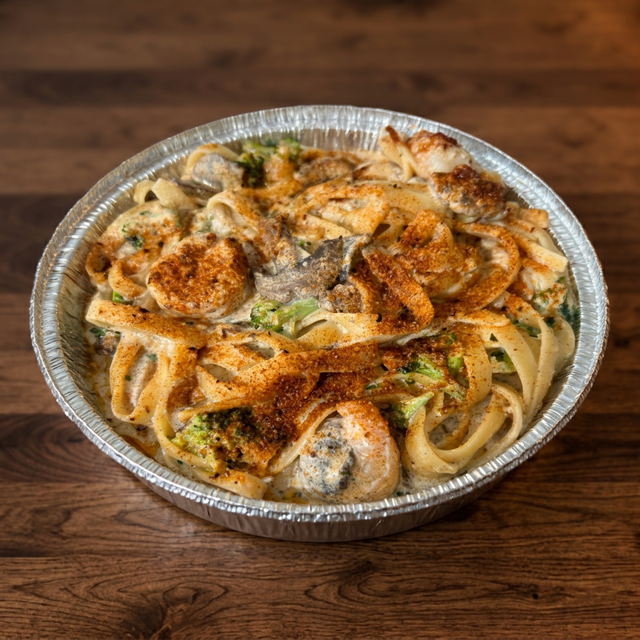 CAJUN SHRIMP ALFREDO.